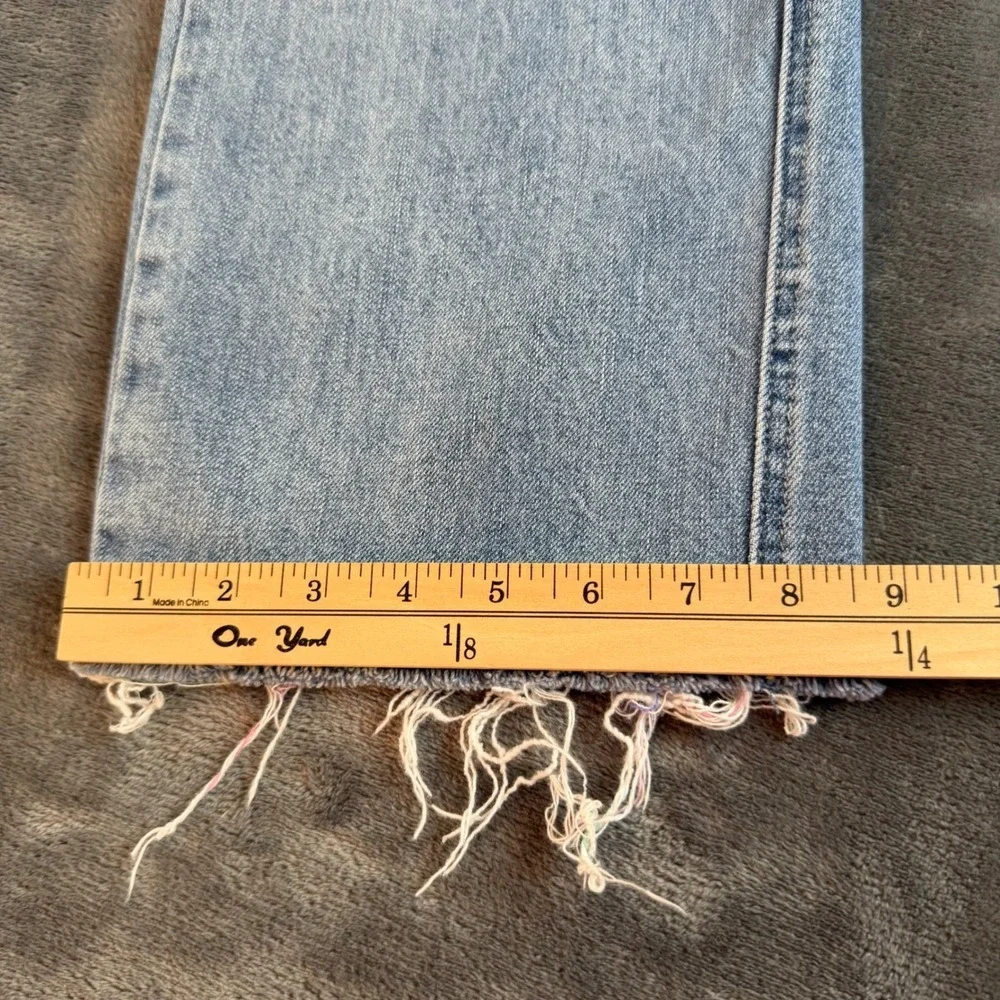 Judy Blue 90's Straight Distressed High Rise Jeans‎ Size 5/27 Actual Waist 30
